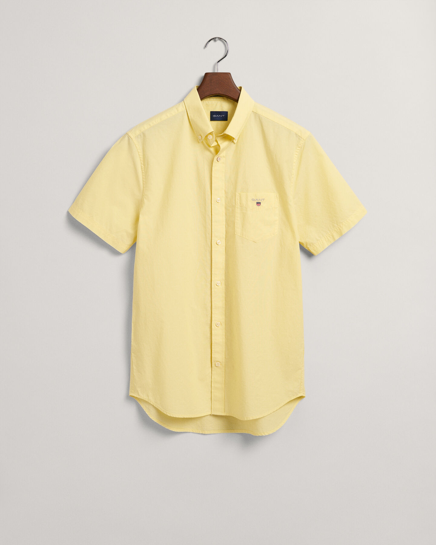 Regular Fit overhemd van poplin met korte mouwen