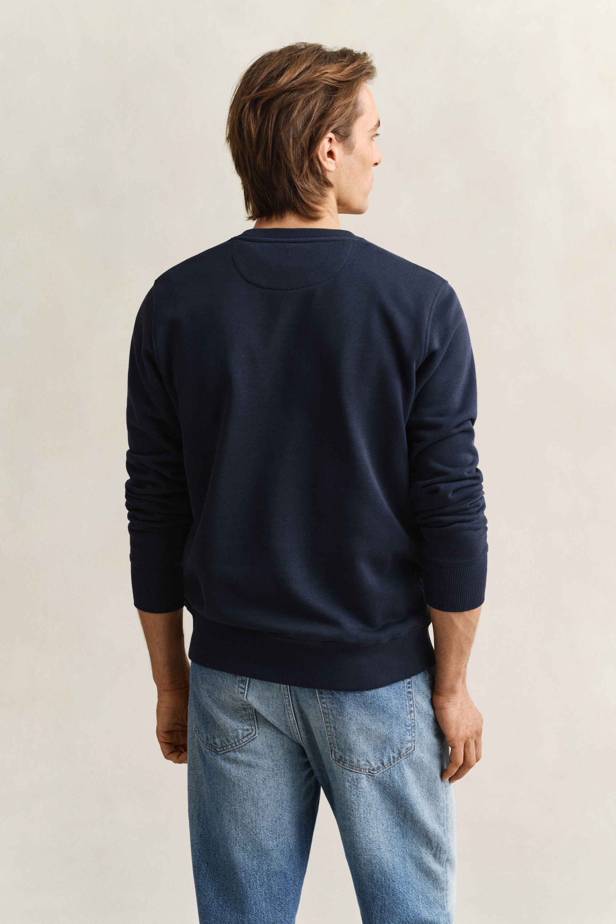 Shield sweatshirt met ronde hals
