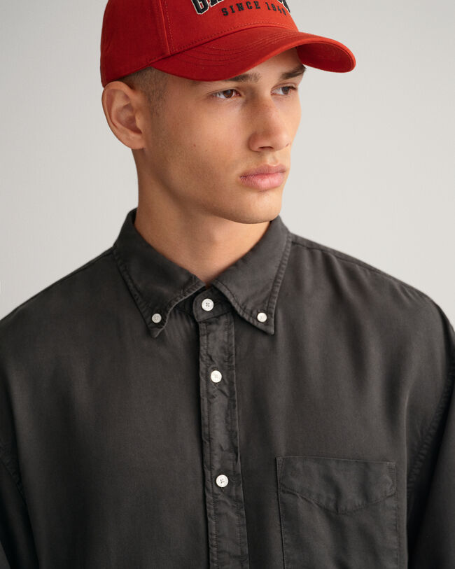 Relaxed Fit speciaal geverfd lyocell overhemd