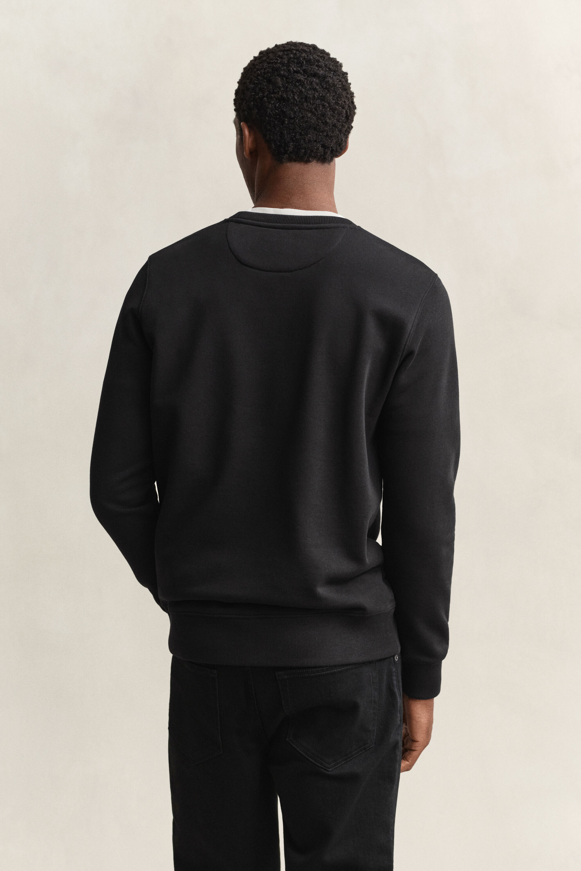 Shield sweatshirt met ronde hals