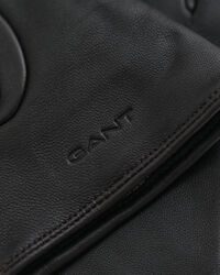 Leren handschoenen met knopen