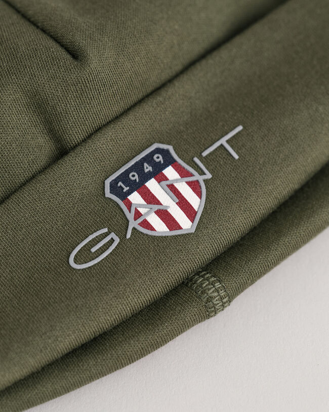 Baby Archive Shield romper & beanie