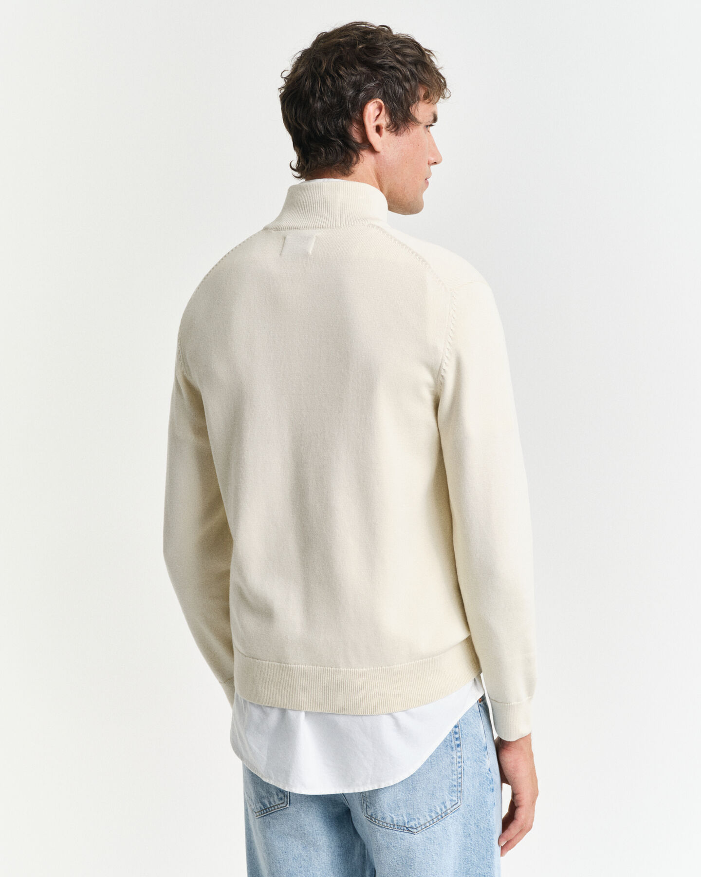 Nautical Flag sweater met korte rits