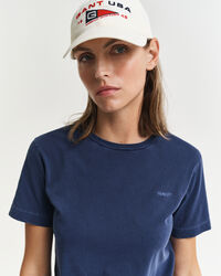 Sunfaded T-shirt met ronde hals