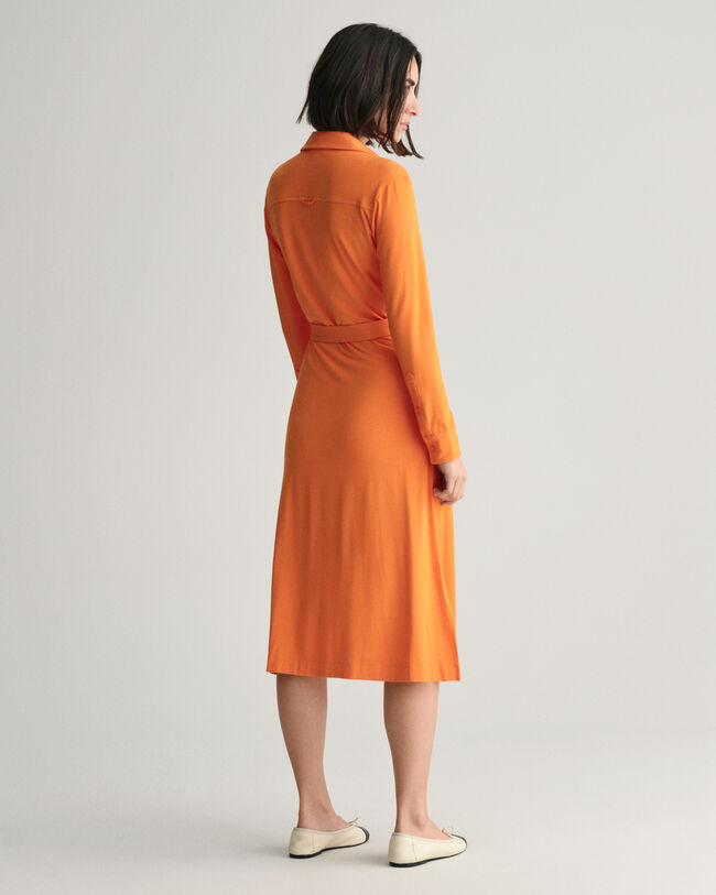 Slim Fit jersey overhemdjurk