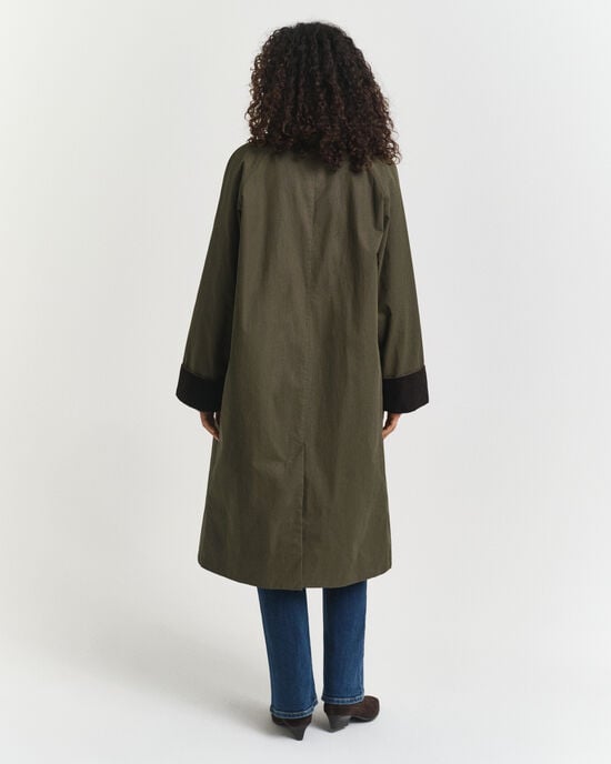 Car Coat van gewaxt katoen