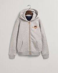 Teens Medium Archive Shield hoodie met ritssluiting