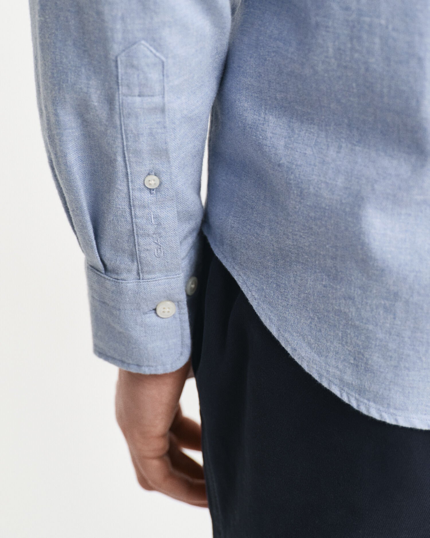 Regular Fit gemêleerd flanellen overhemd