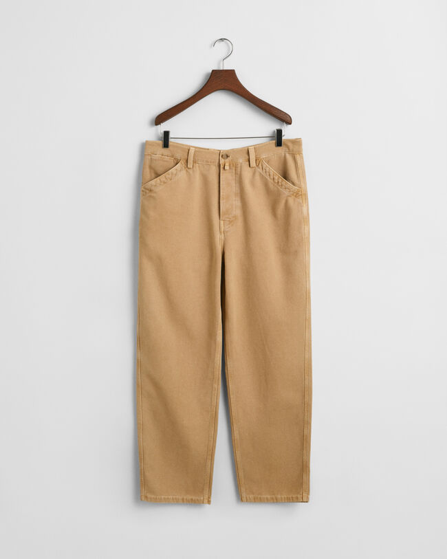 Relaxed Fit canvas broek