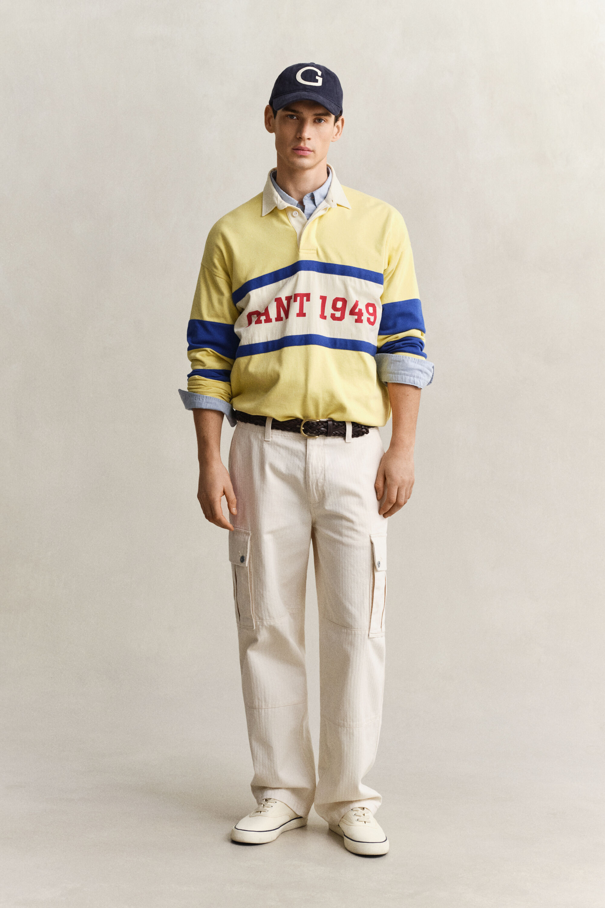 Cargobroek met visgraatmotief