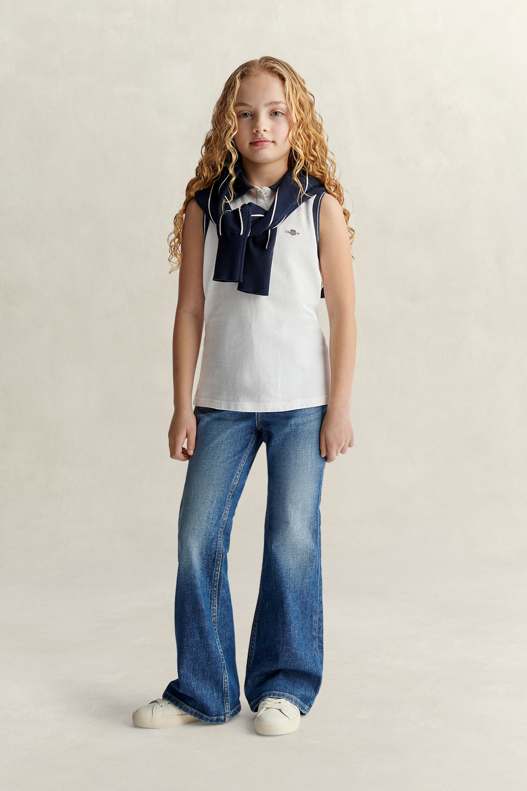 Teen Girls mouwloos poloshirt