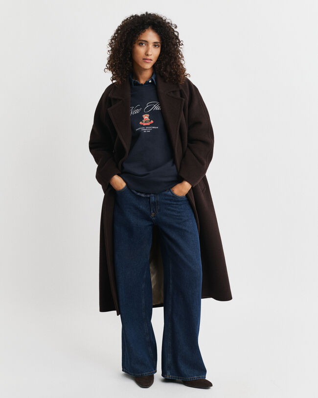 Crest Graphic sweatshirt met ronde hals