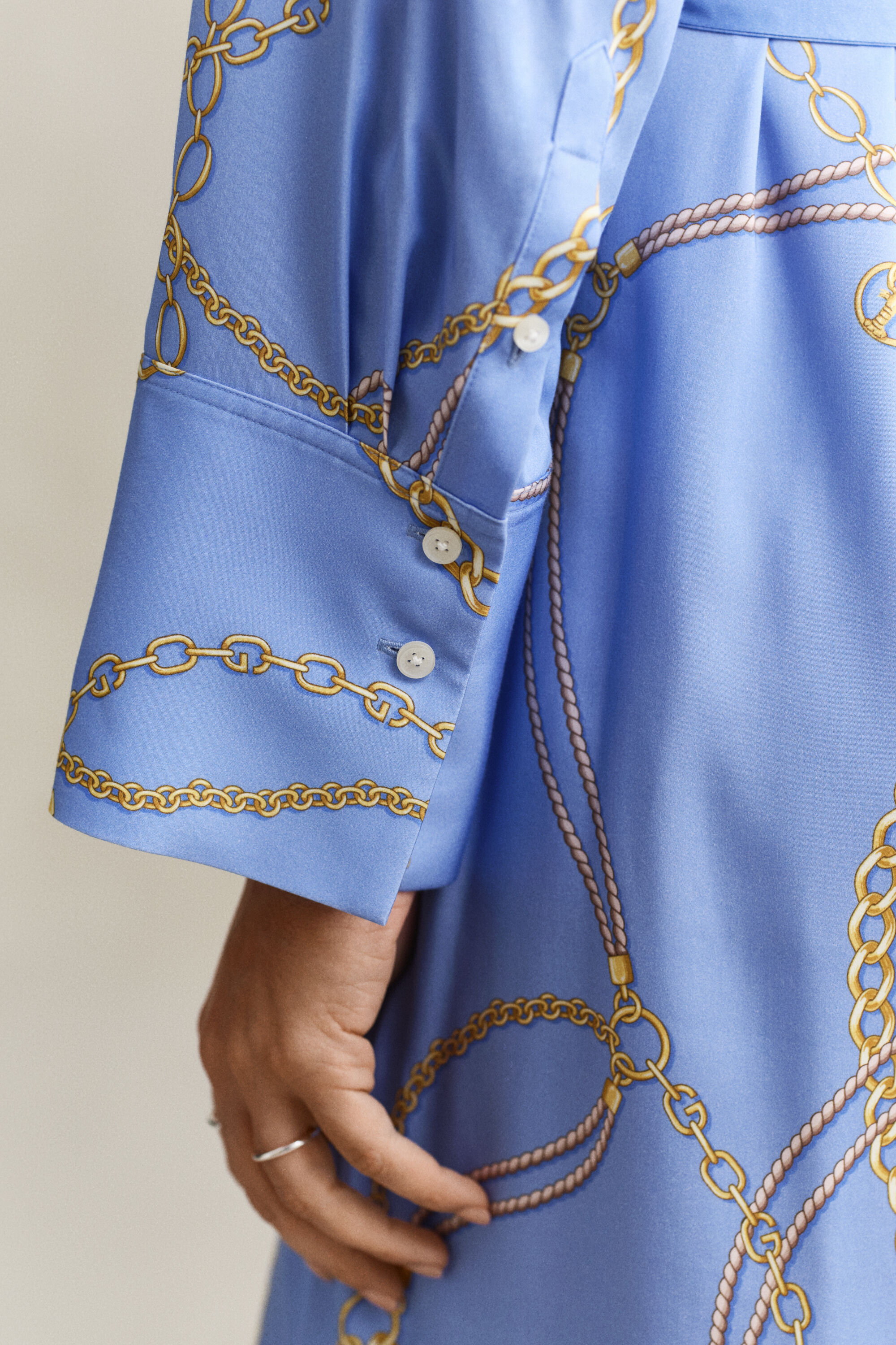 Overoverhemdjurk met ceintuur