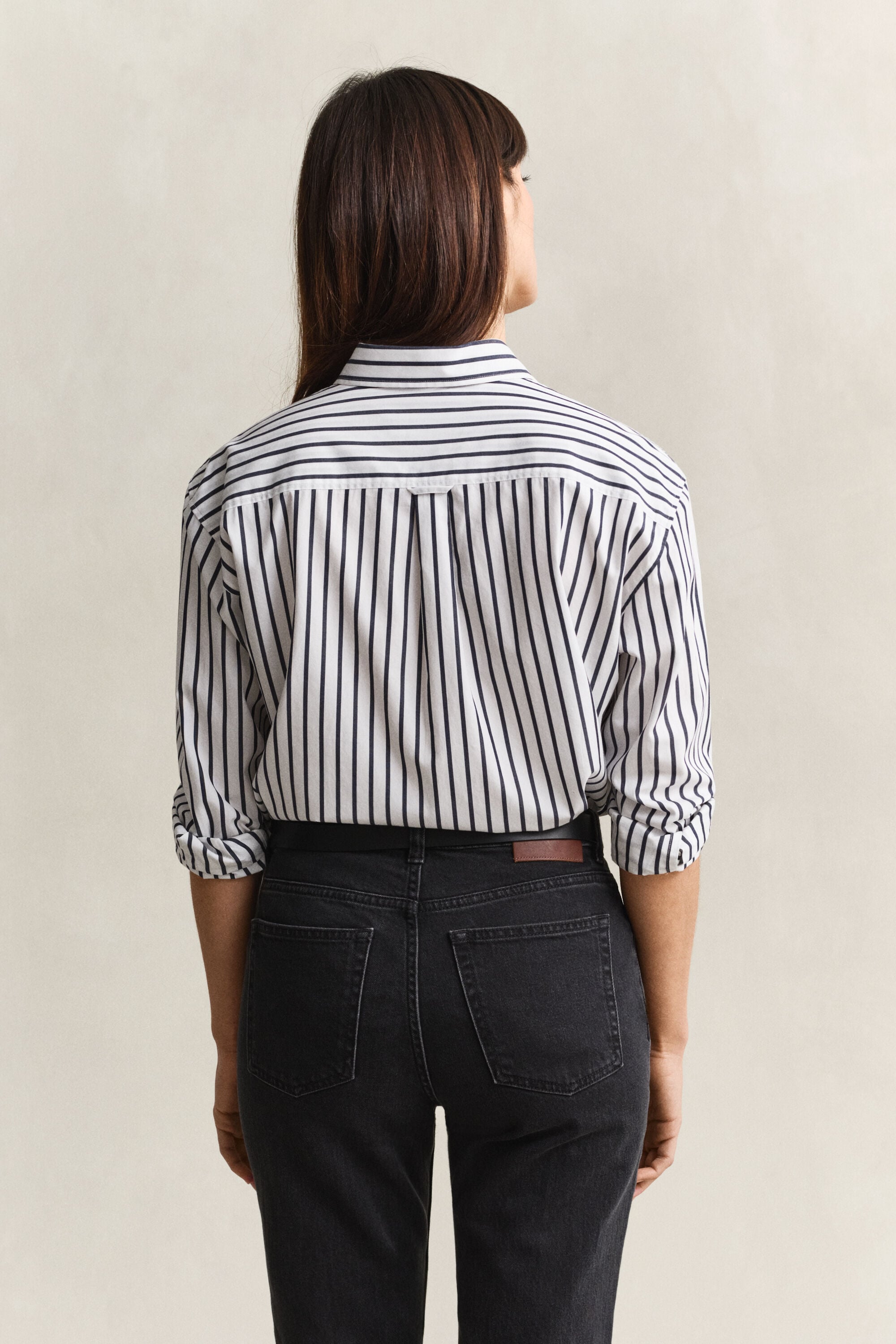 Relaxed Fit klassiek gestreept overhemd van poplin