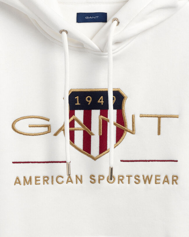 Archive Shield hoodie van sweatstof