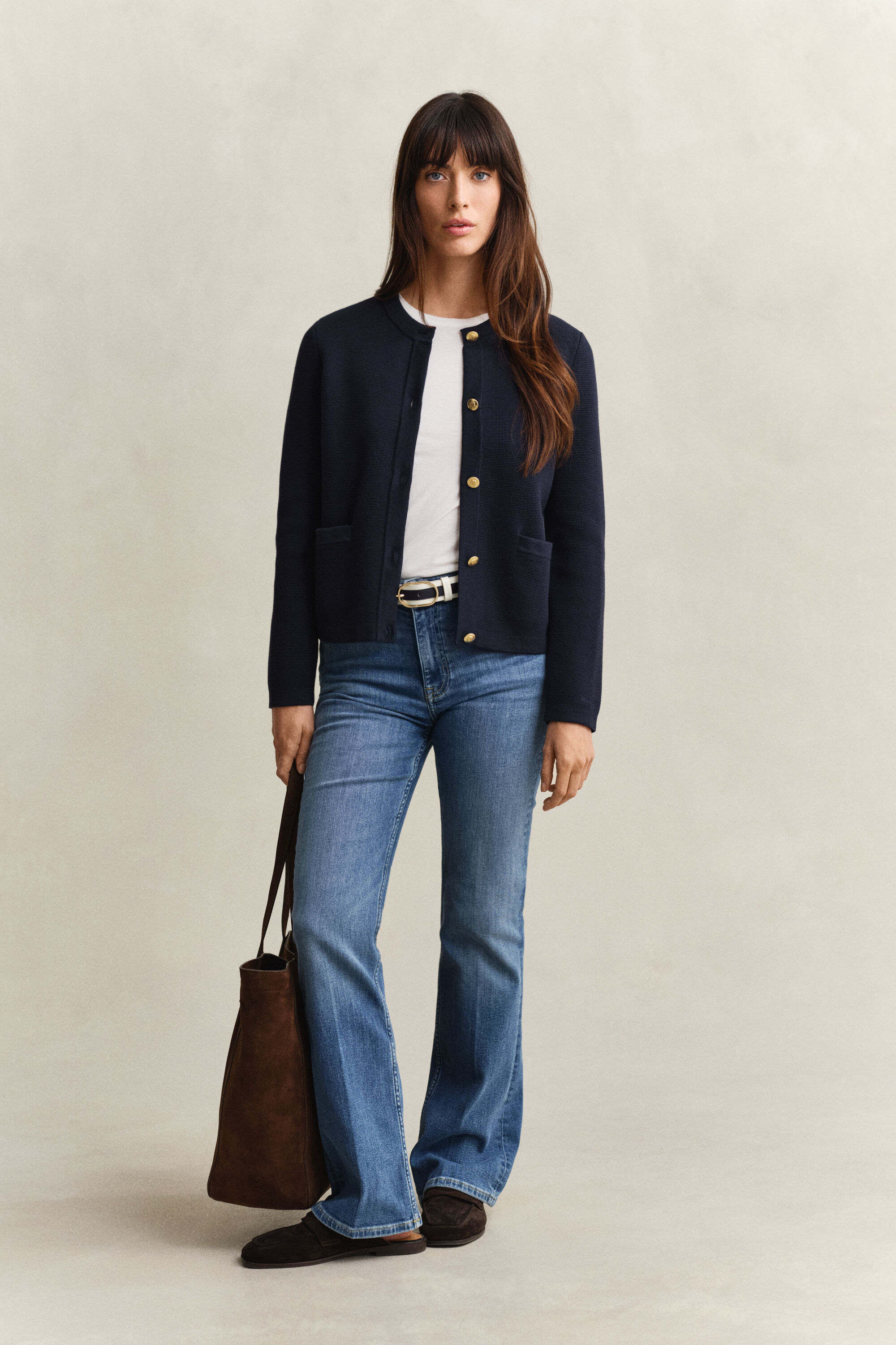 Gebreid jasje van katoen