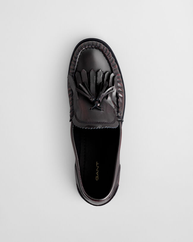 Gracelyn leren loafers