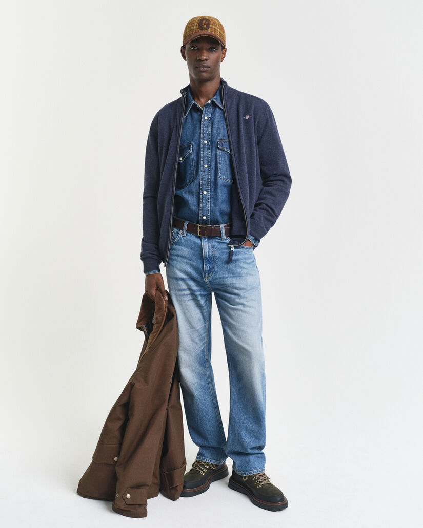 Vest met ritssluiting van buitengewoon zachte lamswol