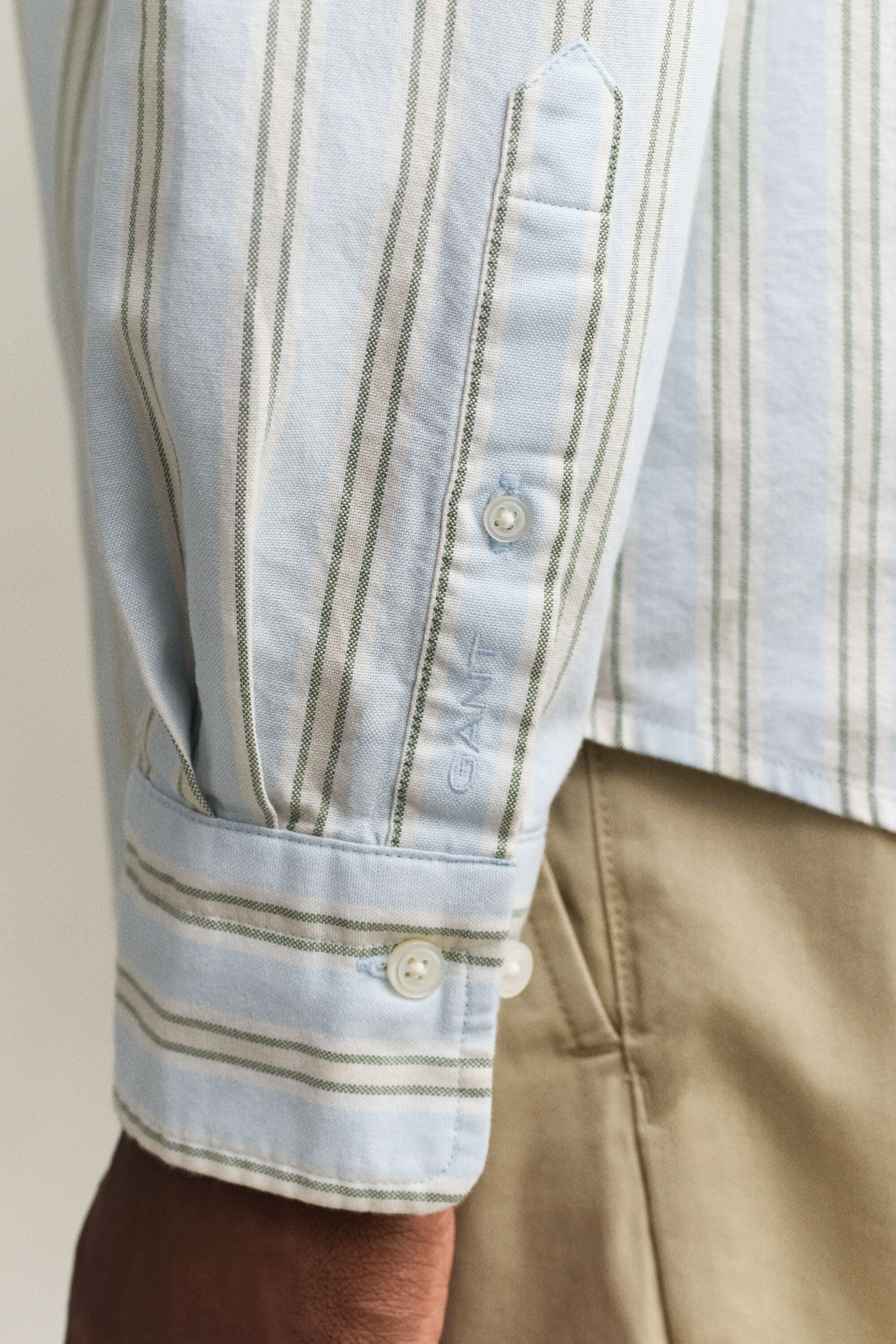 Archive Oxford-overoverhemd met strepen