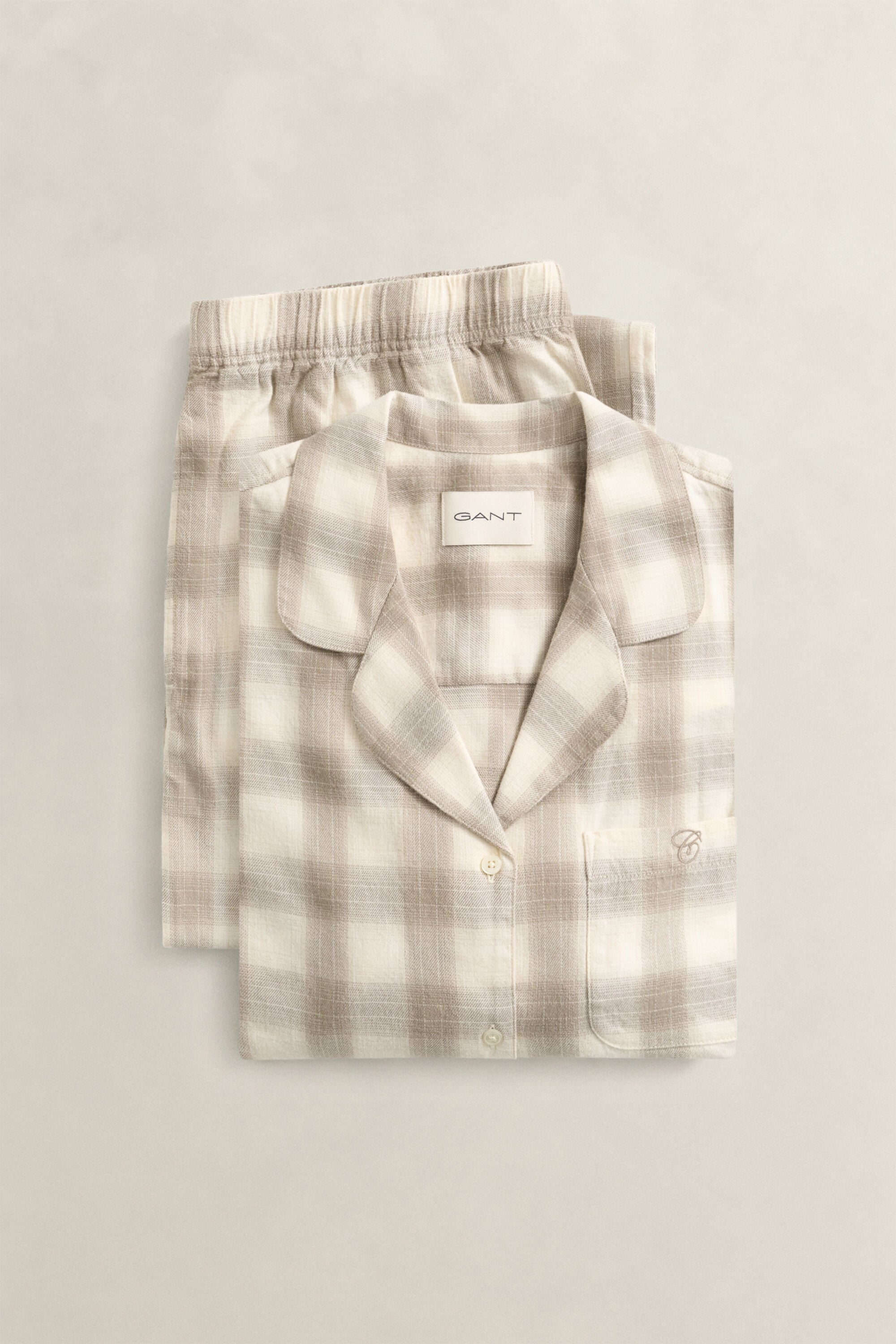 Geruite flanellen pyjama