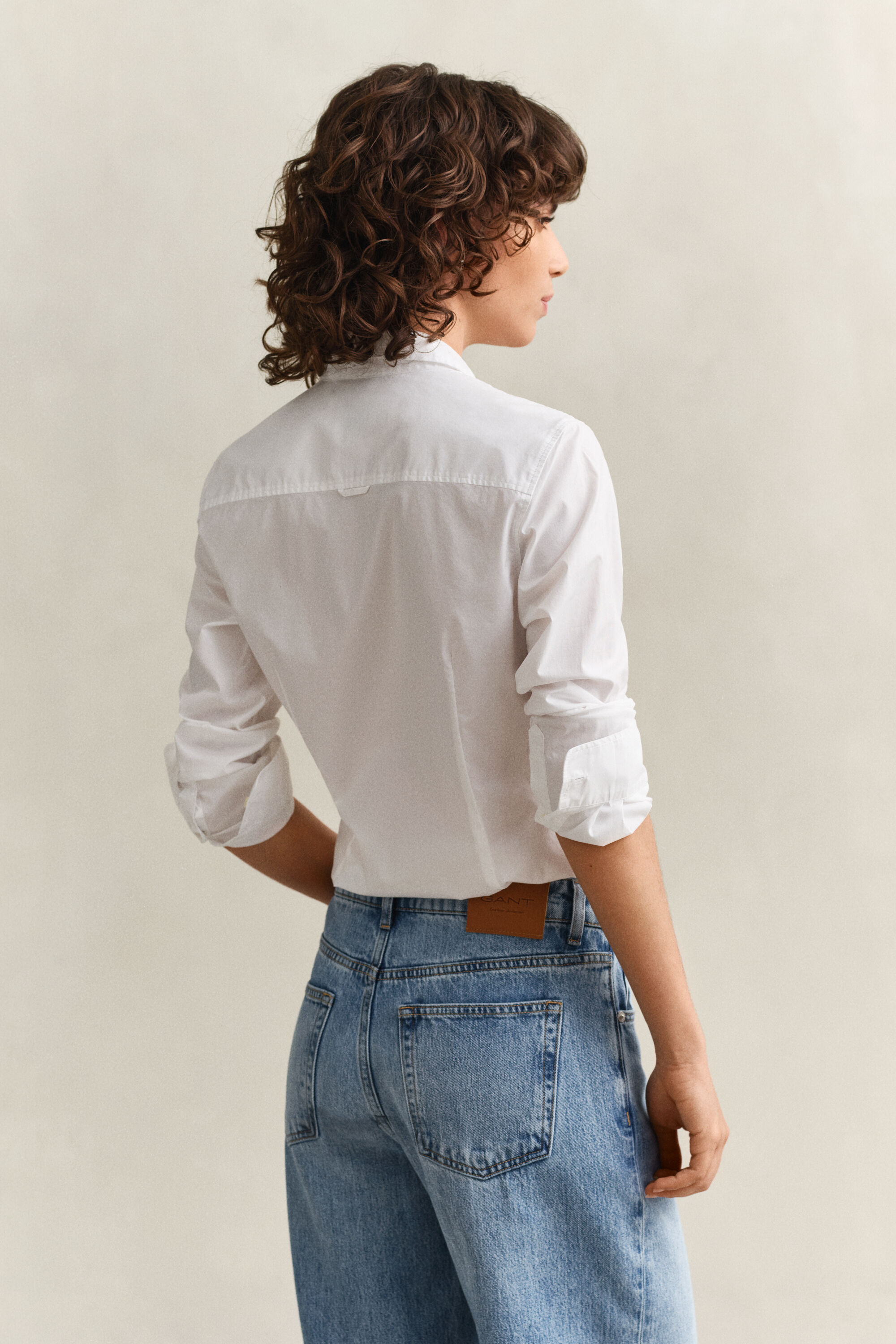 Slim Fit poplin overoverhemd