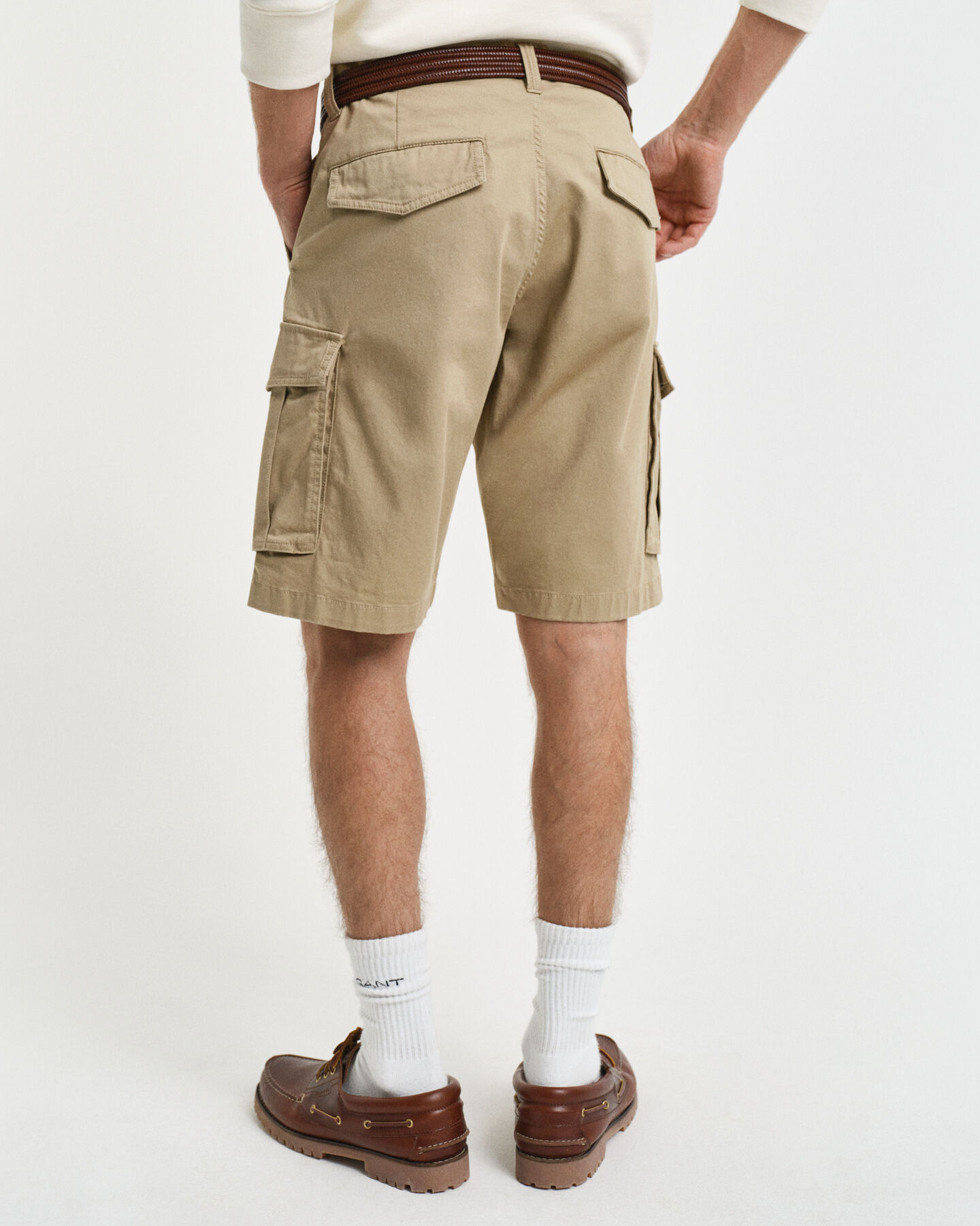 Relaxed Fit cargoshort van keperstof