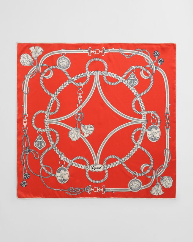 Zijden sjaal met Sailing-print