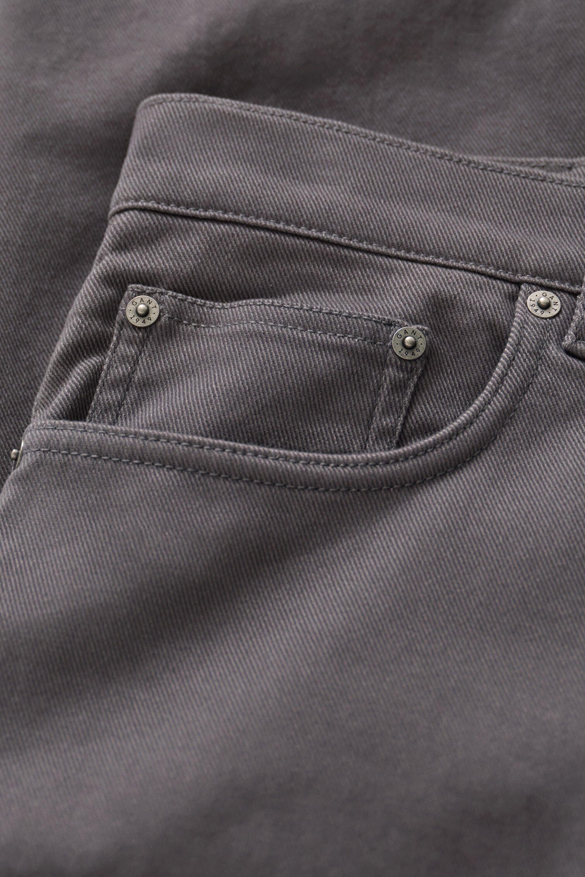 Slim Fit jeans van keperstof