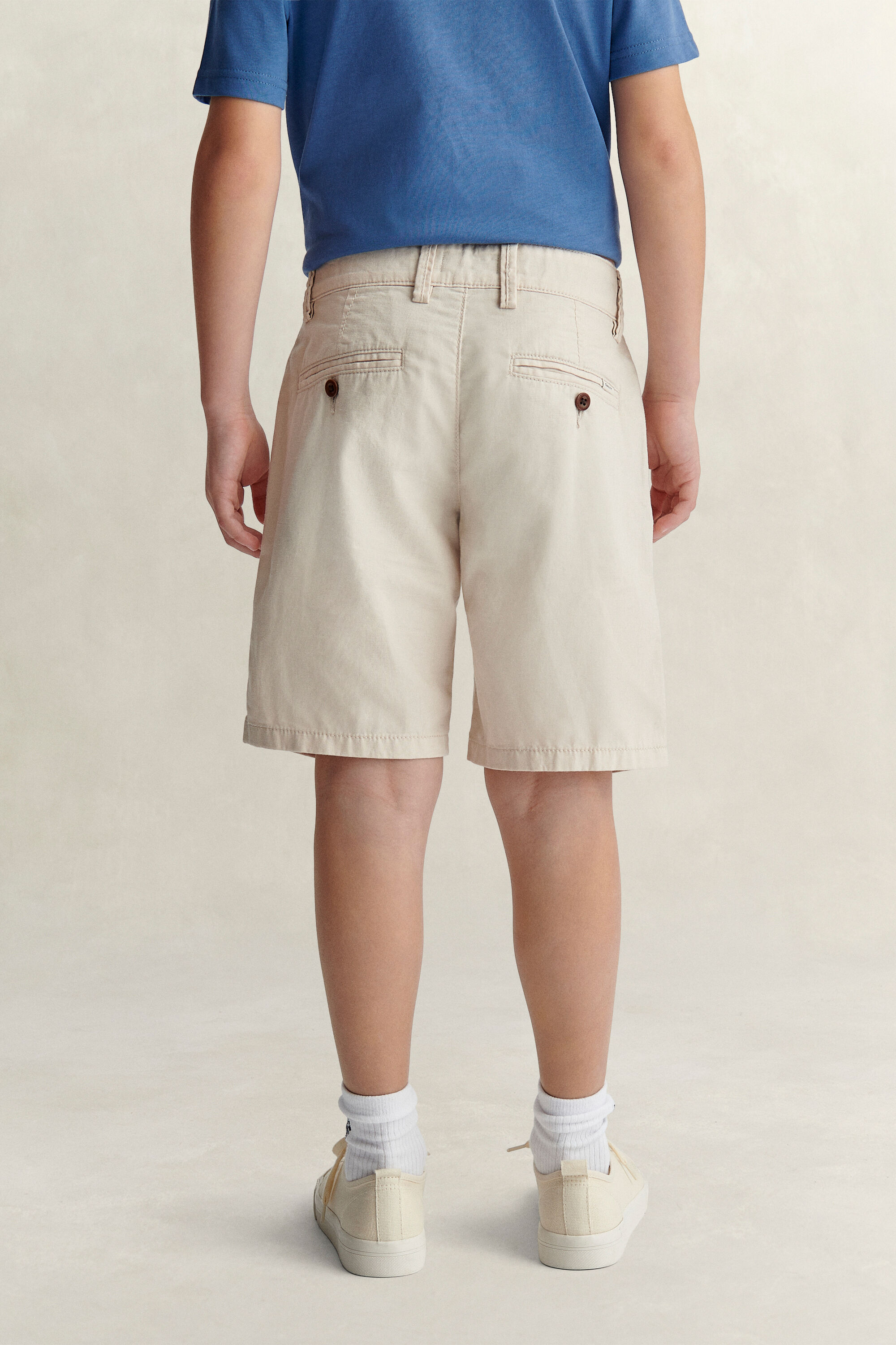 Teen Boys short van linnenmix