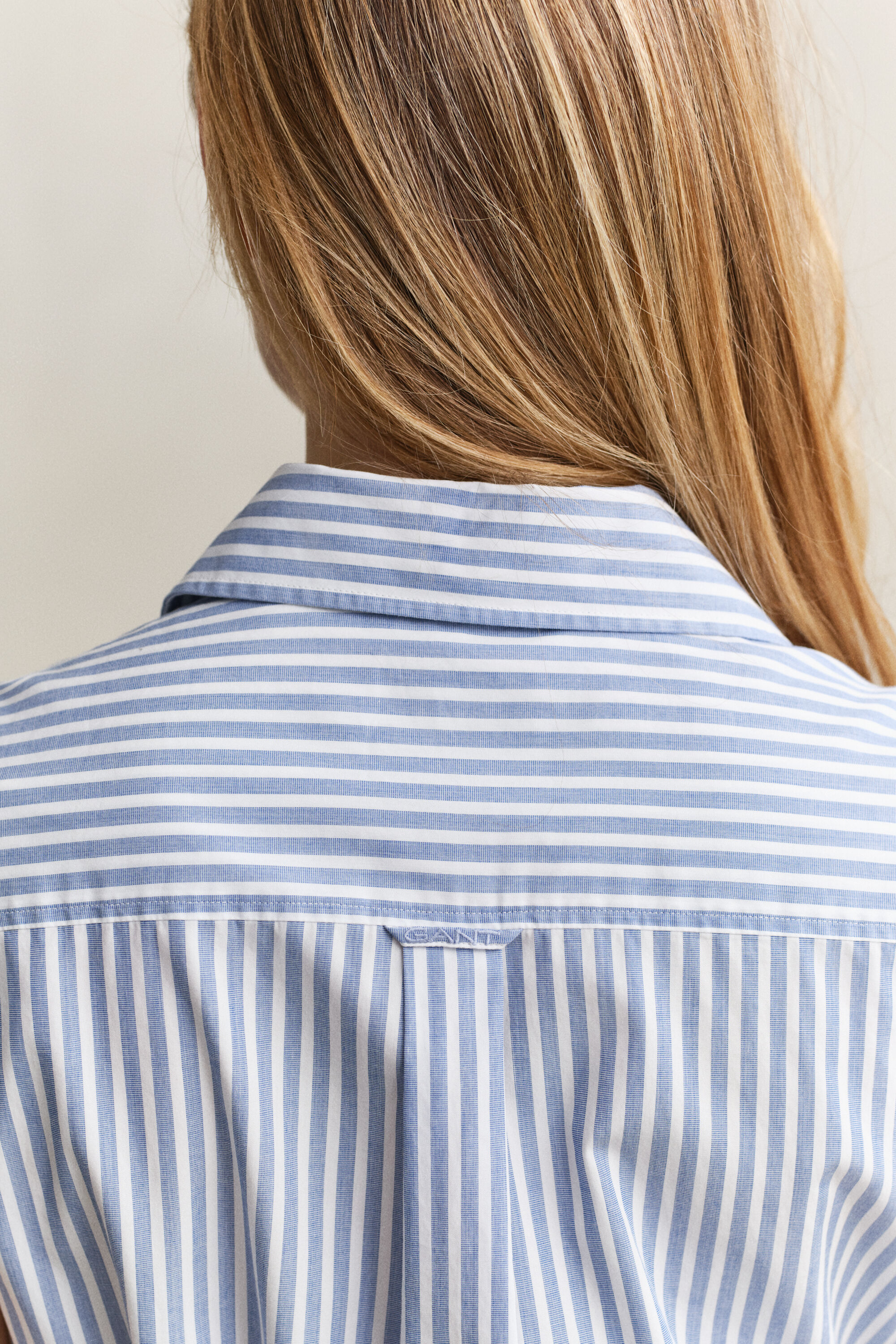 Mouwloze gestreepte katoenen jurk