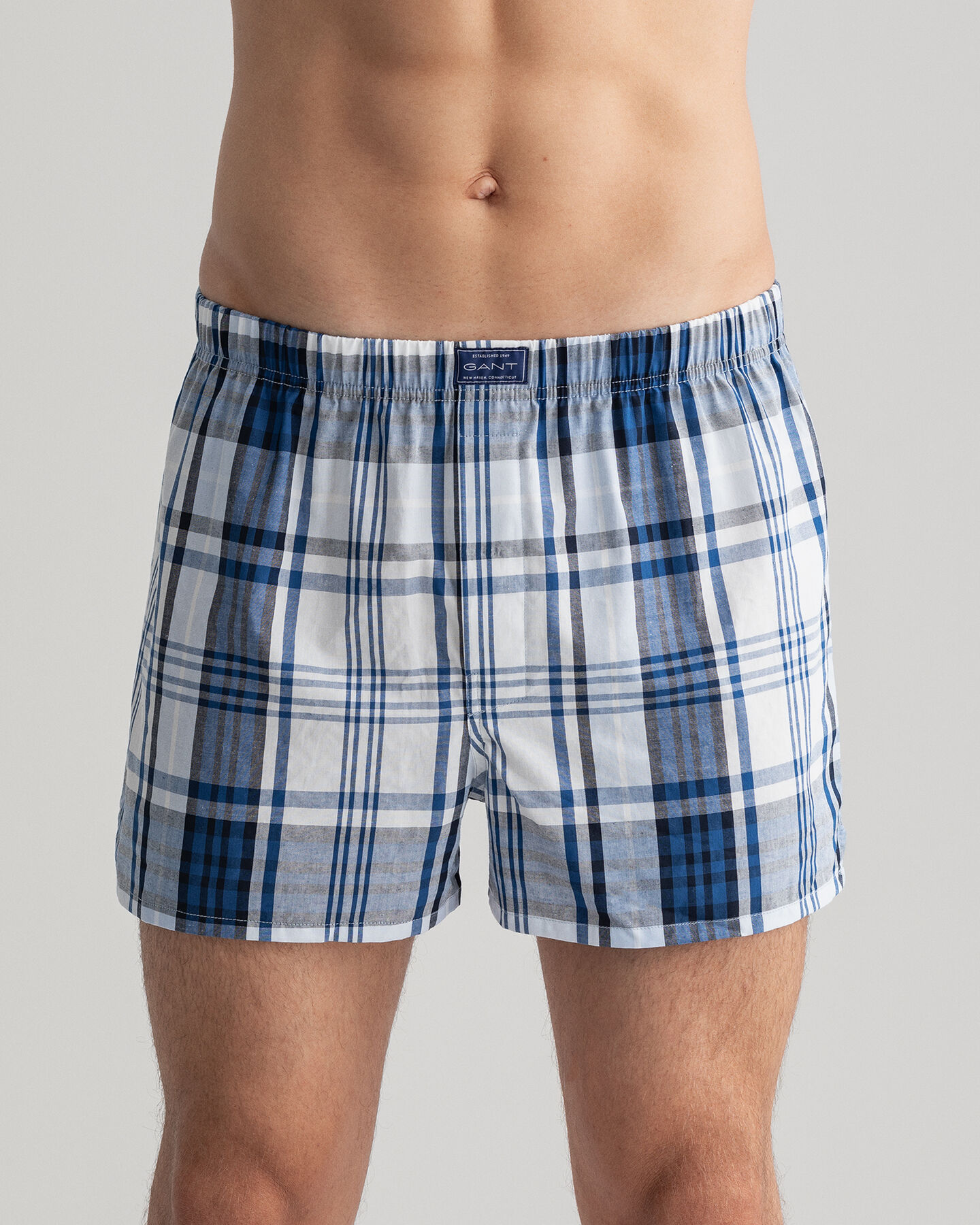 Set van twee boxershorts Oxford en ruiten