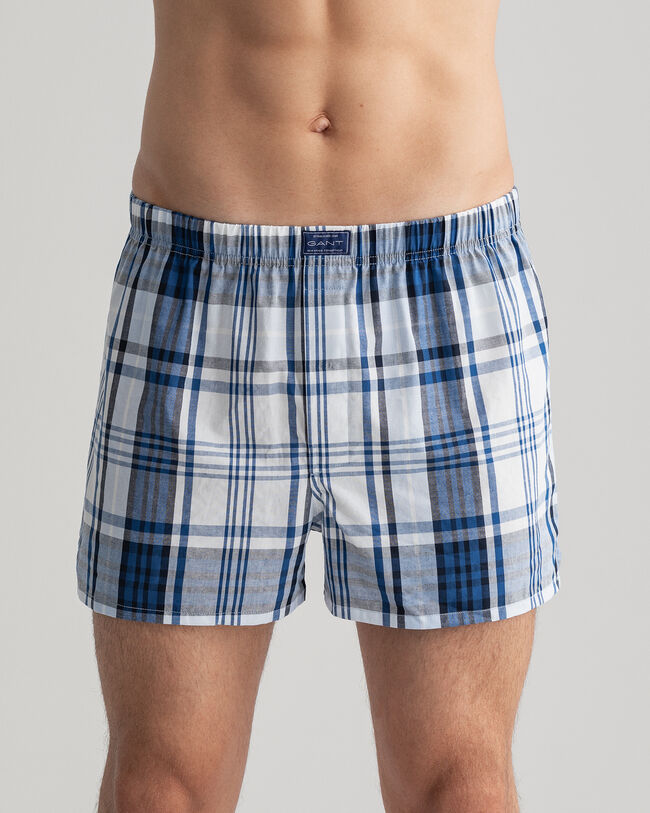 Set van twee boxershorts Oxford en ruiten