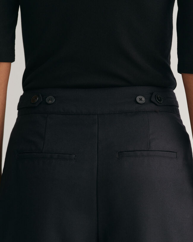 Broek met hoge taille en rechte pijp