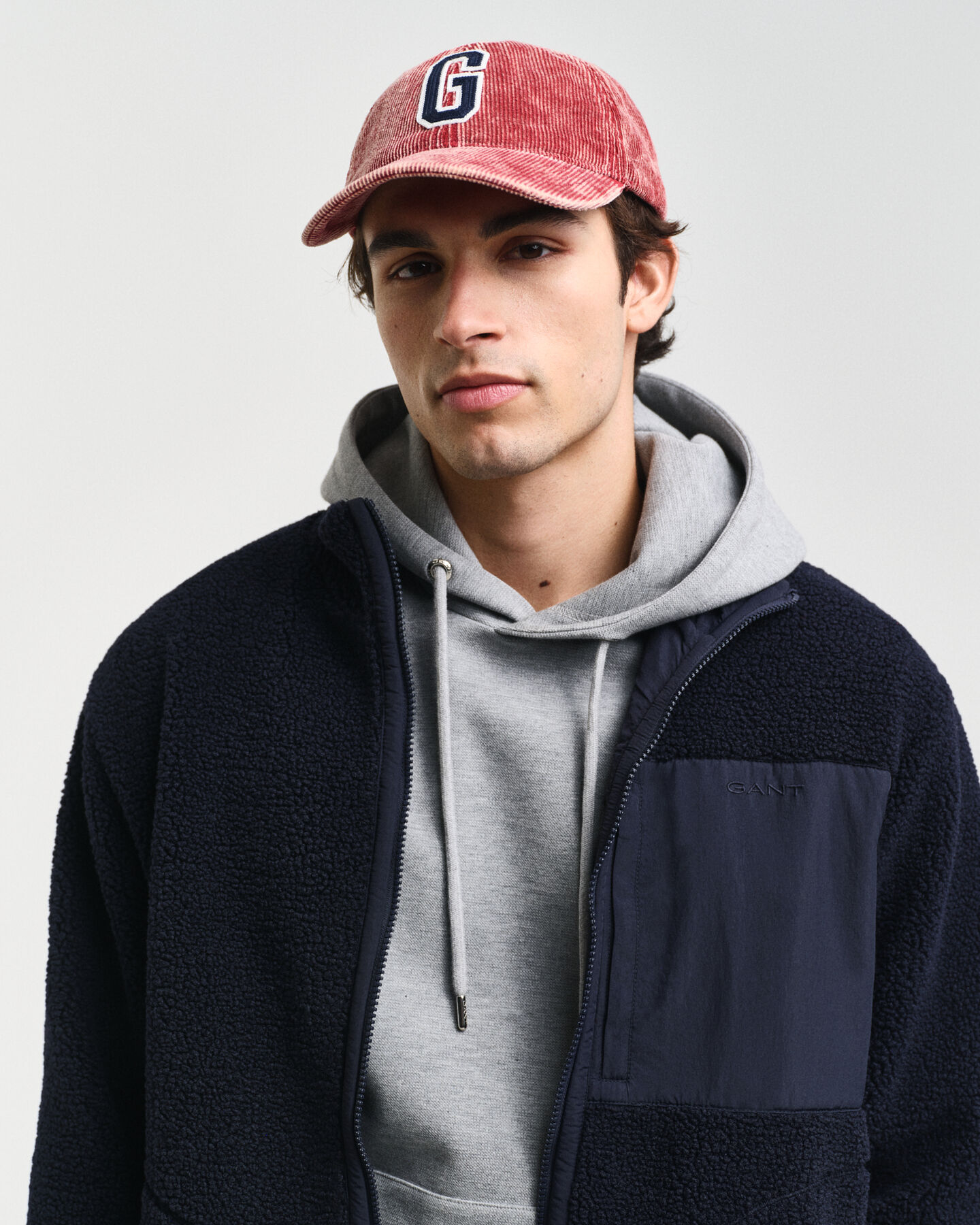 Omkeerbaar fleece vest met rits