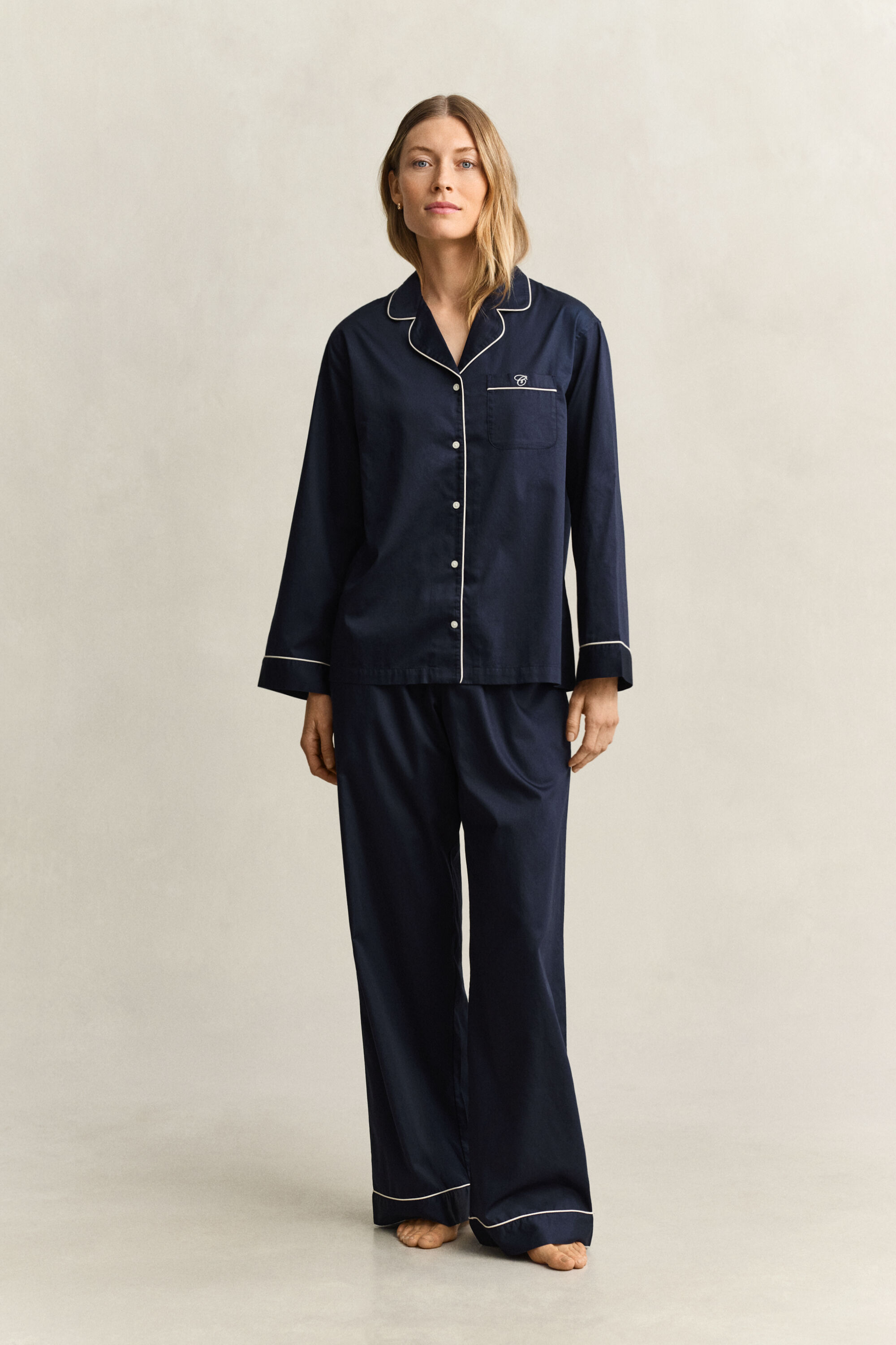 Satijnen pyjama