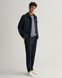 T-shirt met strepen en lange mouwen