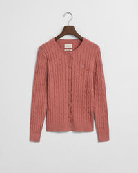 Kabelgebreid vest van stretchkatoen