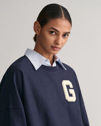 Oversized G-sweatshirt met ronde hals