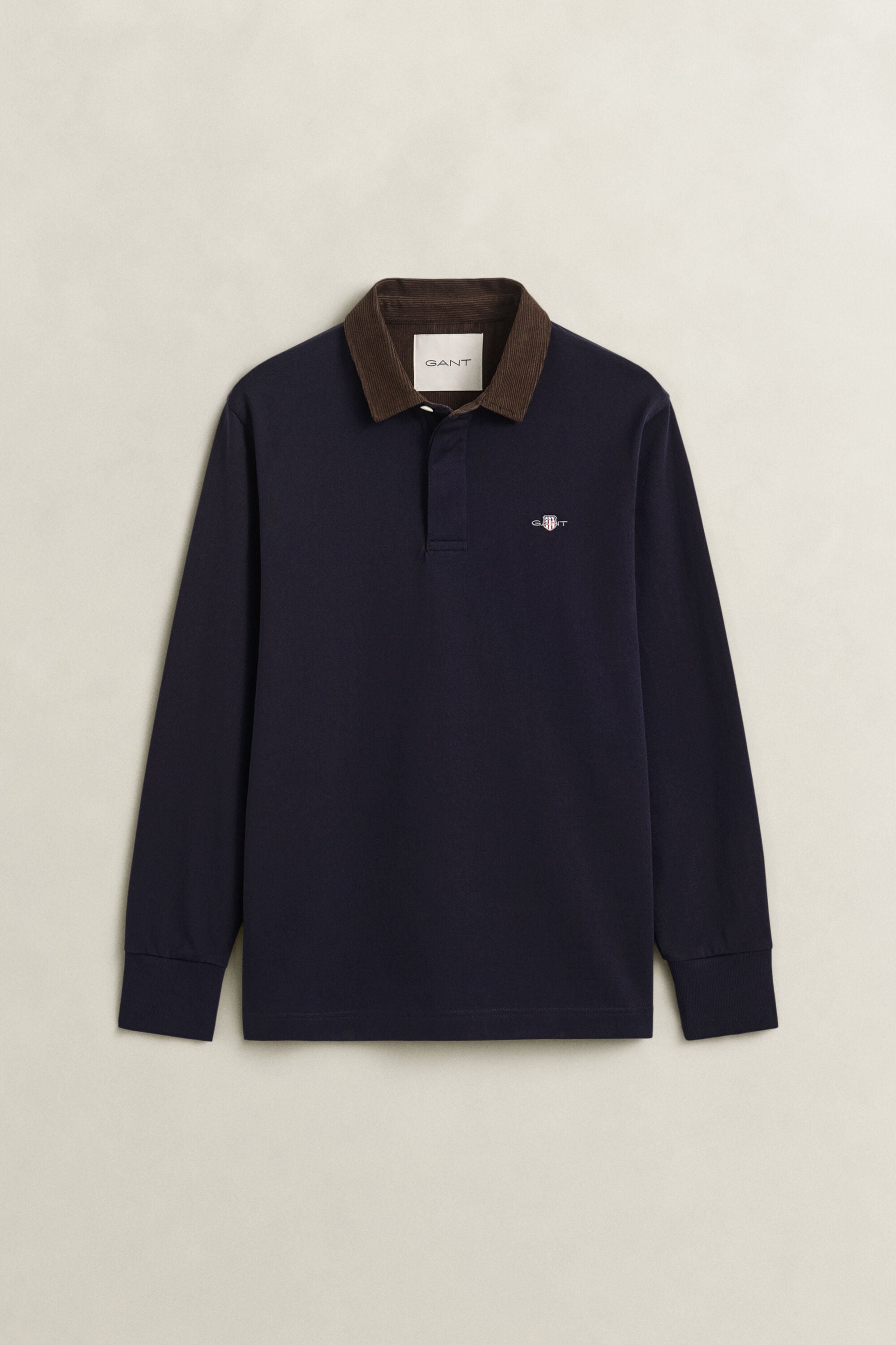 Rugger met corduroy kraag