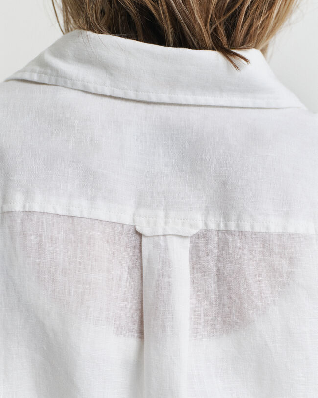 Linnen overhemdjurk met riem