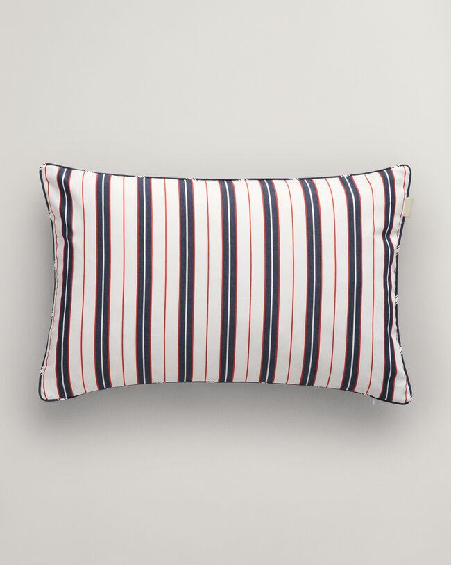 Kussenhoes met kleurige strepen