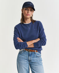 Sunfaded sweatshirt met ronde hals