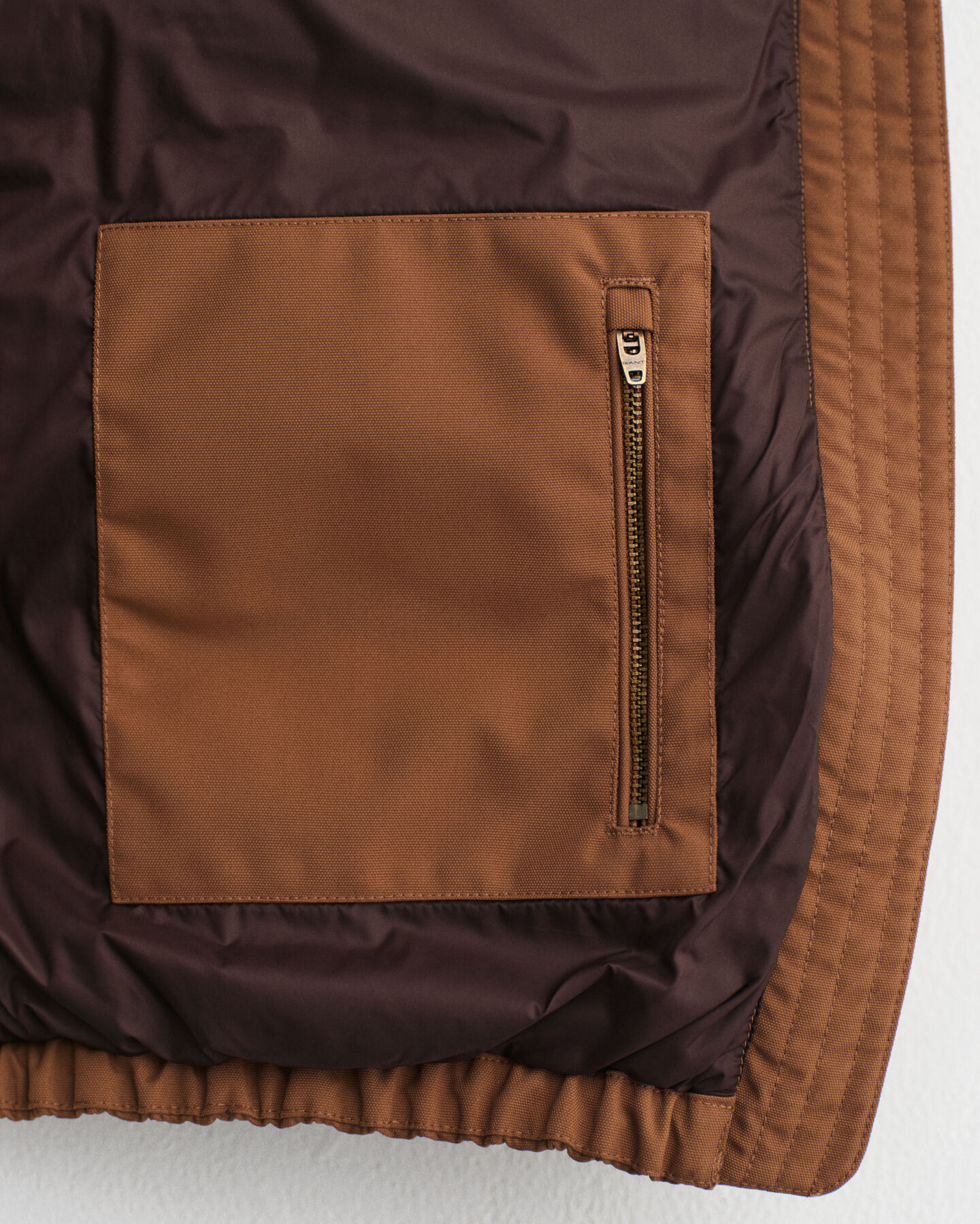 Gewatteerd jack met kraag met nepbont