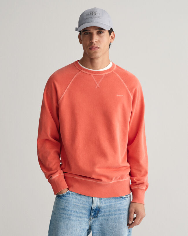 Sunfaded sweatshirt met ronde hals
