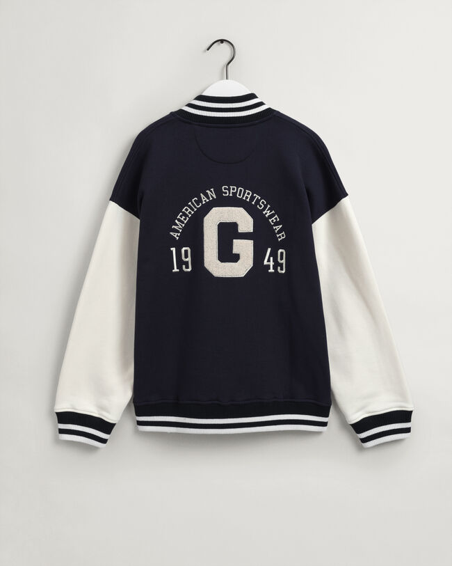 Teens GANT Varsity Jacket van jersey