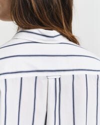 Oversized Classic gestreept overhemd van poplin