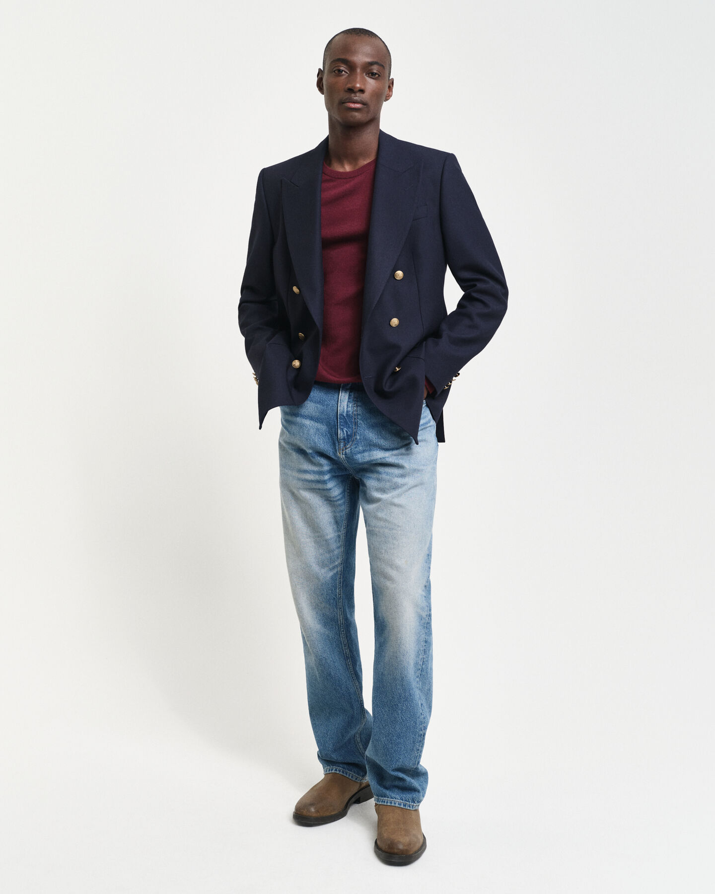 Trui met ronde hals van extra fijne merinoswol