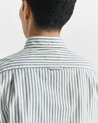 Slim Fit gestreept Oxford-overhemd met stretch