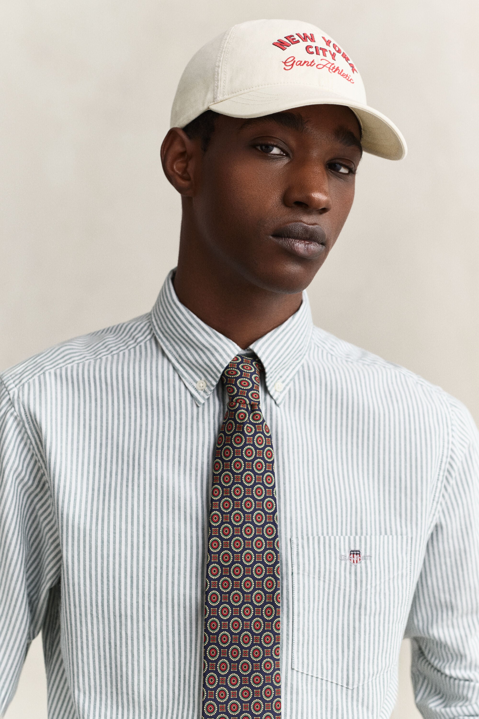 Classic Regular gestreept Oxford-overhemd