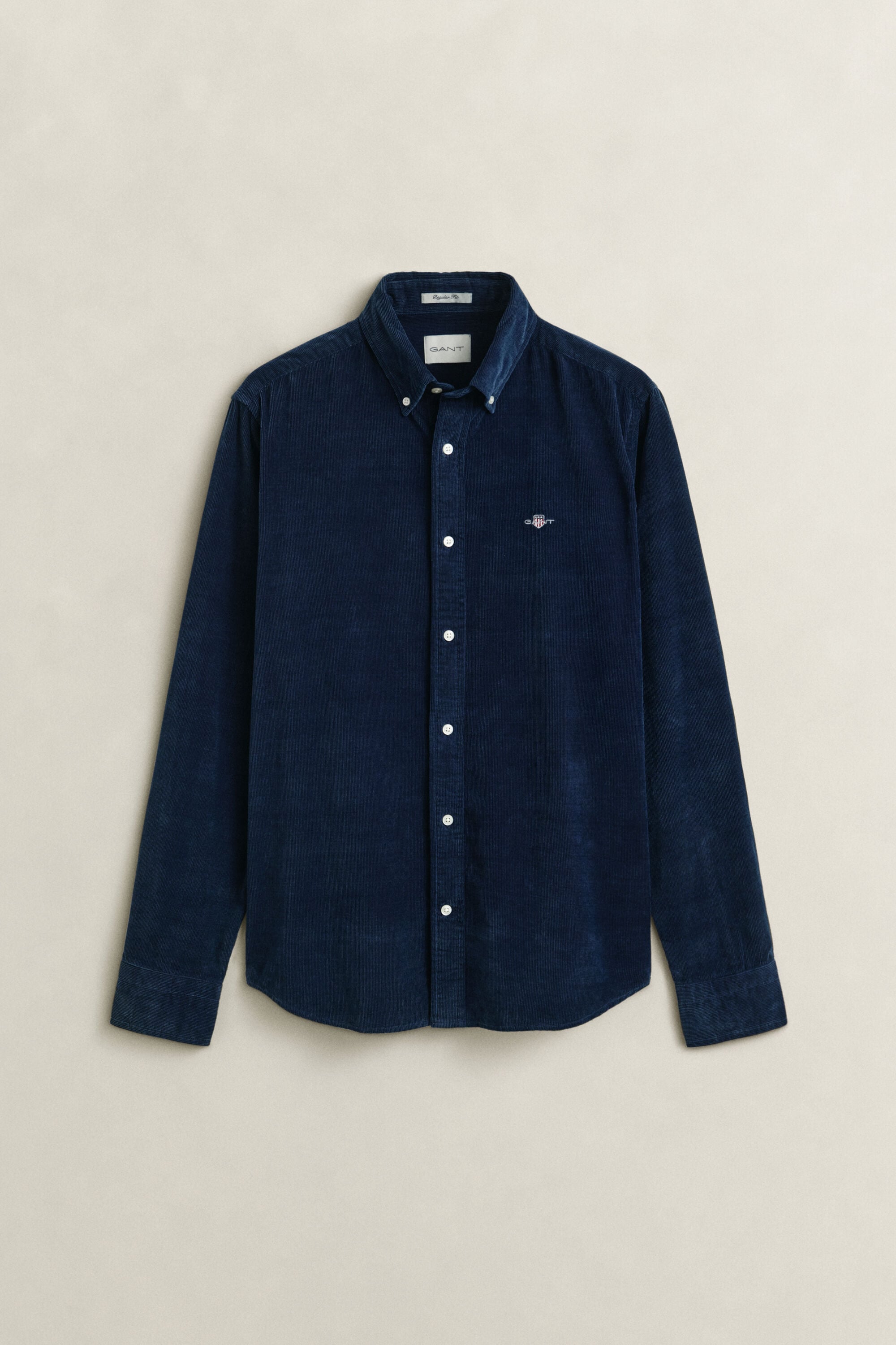 Indigo corduroy overhemd